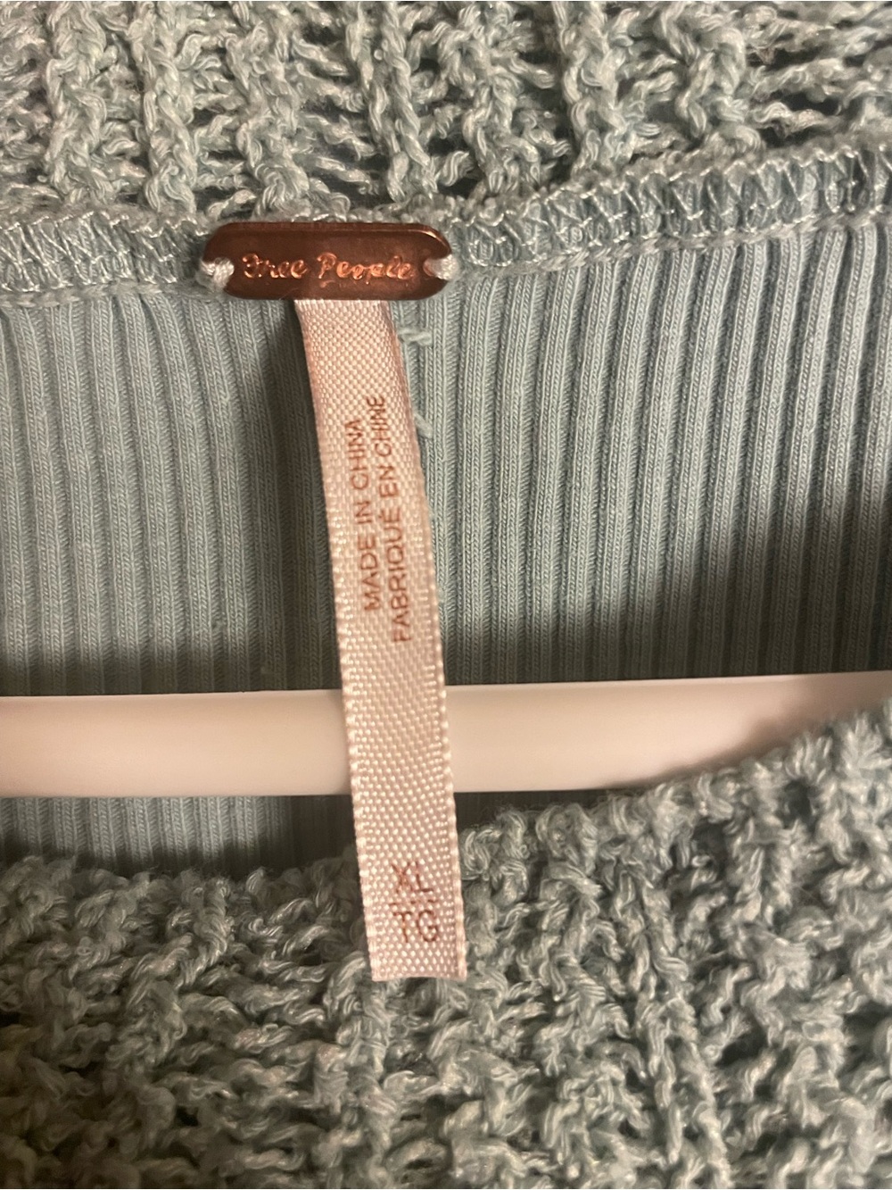 Free People Sage Knit-Trim Ribbed Long Sleeve Top - Picture 9 of 11